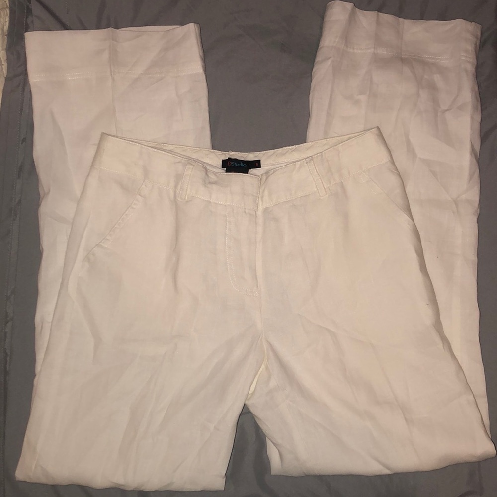 White Linen Pants